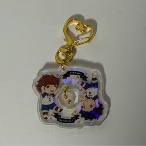 Haikyuu!! Oikawa & Iwaizumi Acrylic Keychain Charm - with Gold Hardware